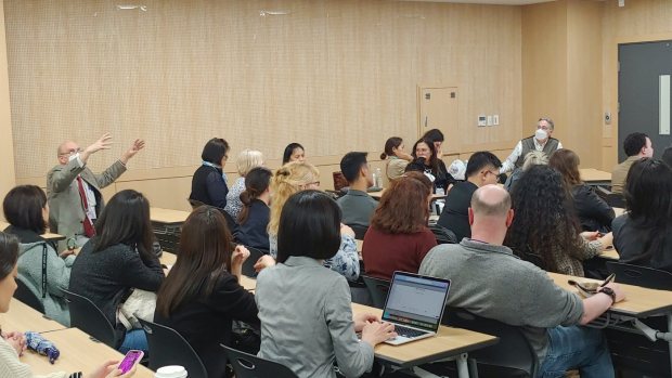 Attendees enjoying a session during KOTESOL2023