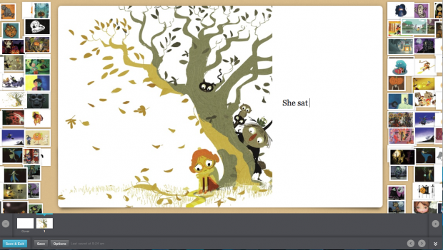 Making a picture book at Storybird.com