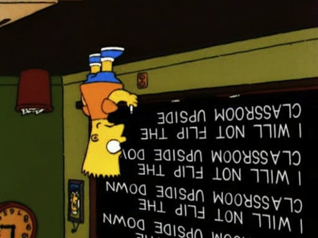 Simpsons Flipped Classroom