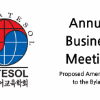 KOTESOL Annual Business Meeting 2021 - Proposed Amendments to the Bylaws